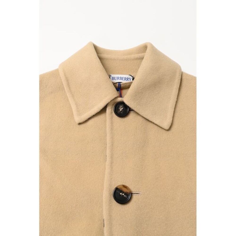 Burberry Single-Breasted Jacket in Beige Wool - Picture 8 of 12